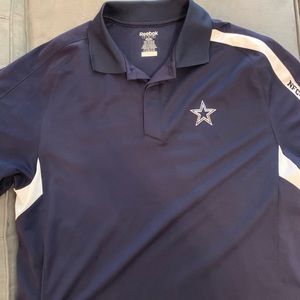Reebok Dallas Cowboys NFL Polo Shirt Size Large